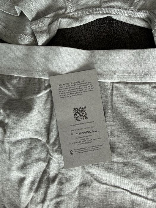 Trussardi set 2 boxeri gri cu banda alba marimea L noi originali