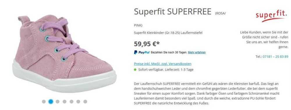 Нови обувки/сникърси на Biomecanics и Superfit, н. 21