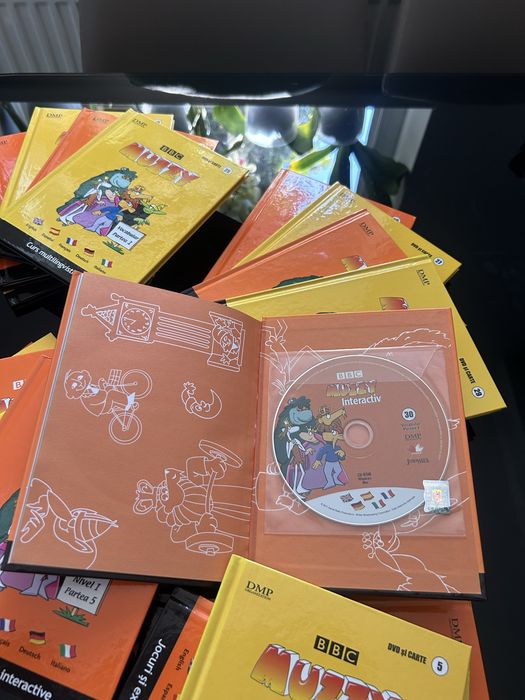 Set complet BBC Muzzy Interactiv - 30 carti + 30 CD/DVD - curs multilingvistic