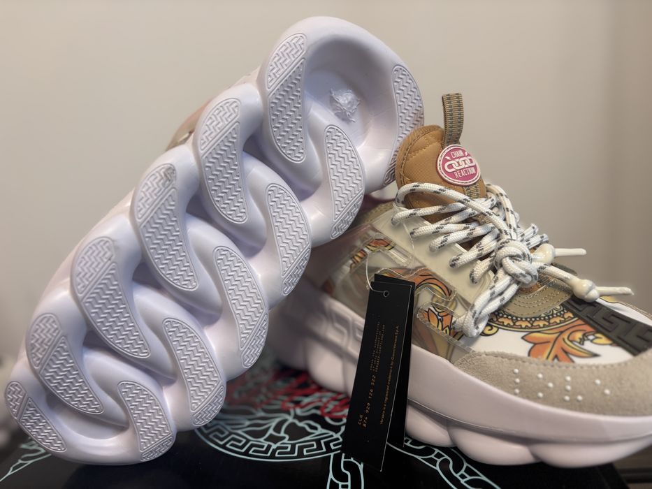 Adidasi Versace Chain Reaction colectie roz dama