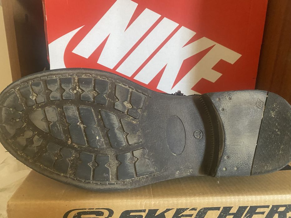 Pantofi eleganti negri barbati piele intoarsa, marimea 42,si la schimb