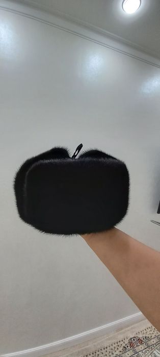 Шапка-ушанка норковая