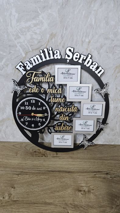 Ceas 25-50 ani casatorie personalizat