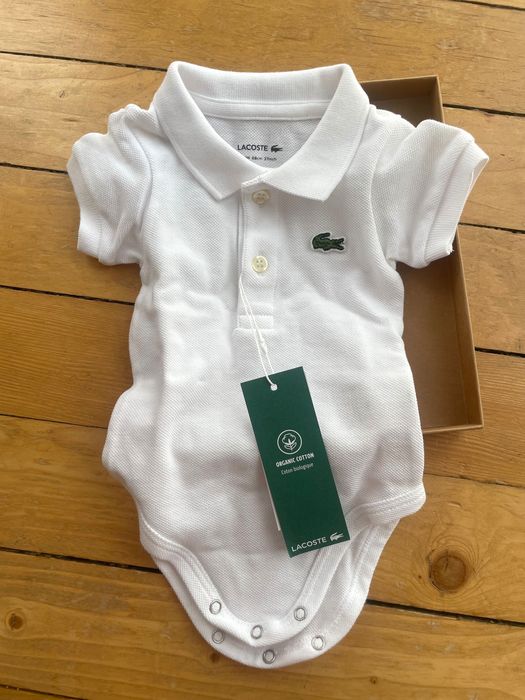 Lacost ново бебешко боди 68см органичен памук