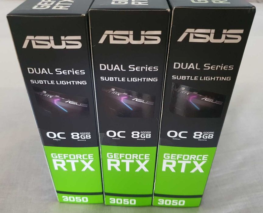 Placa video Asus RTX 3050 OC 8GB DUAL-RTX3050-O8G noua Sigilata