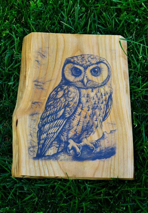 Директен УВ печат върху дърво.