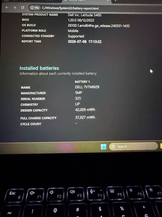 Laptop Dell Latitude 5400 | i7 Gen 8 | 16 GB RAM | 256 GB SSD | Impecabil