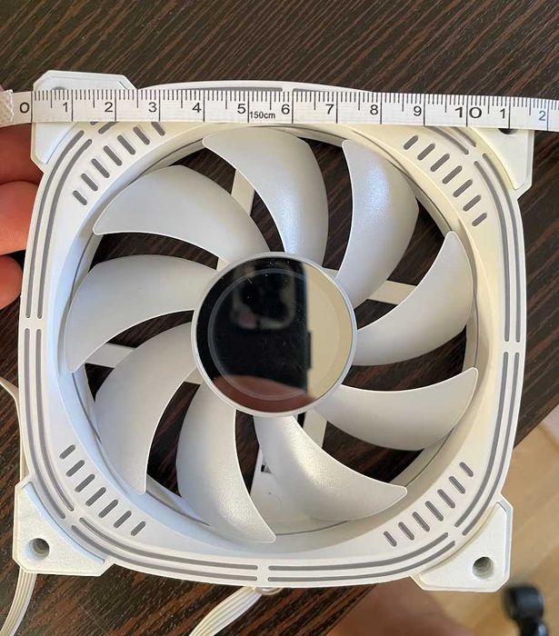 Ventilatoare RGB PC albe set  5 bucati cu hub PRO Gaming