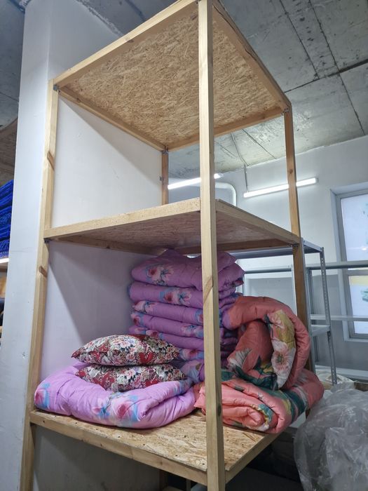 Стеллажи из дерева на склад