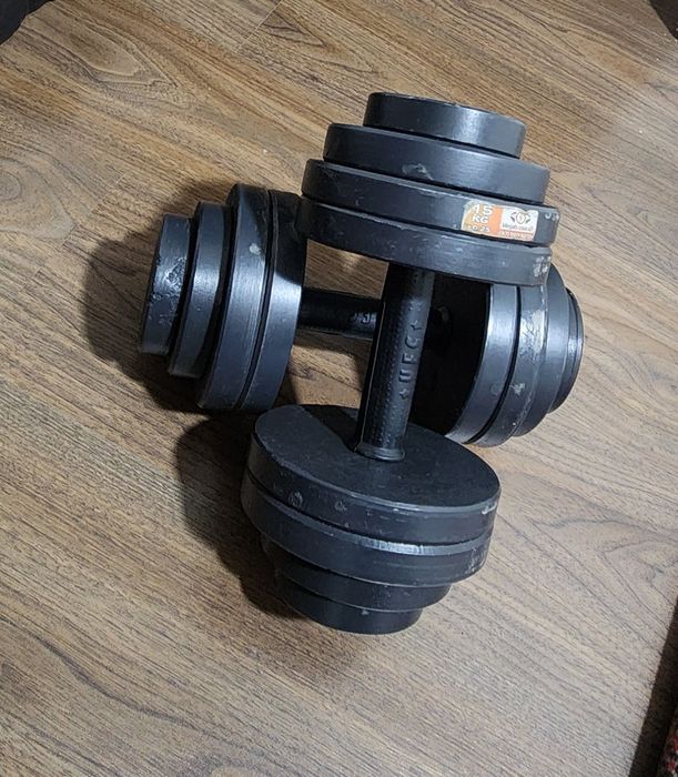 Gantel 2 dona, har biri 15kg 400ming