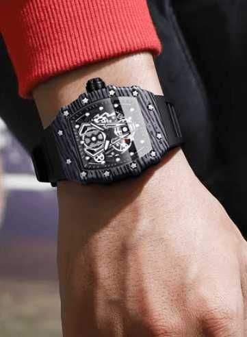 Мъжки часовник BINBOND – BLACK + ПОДАРЪК