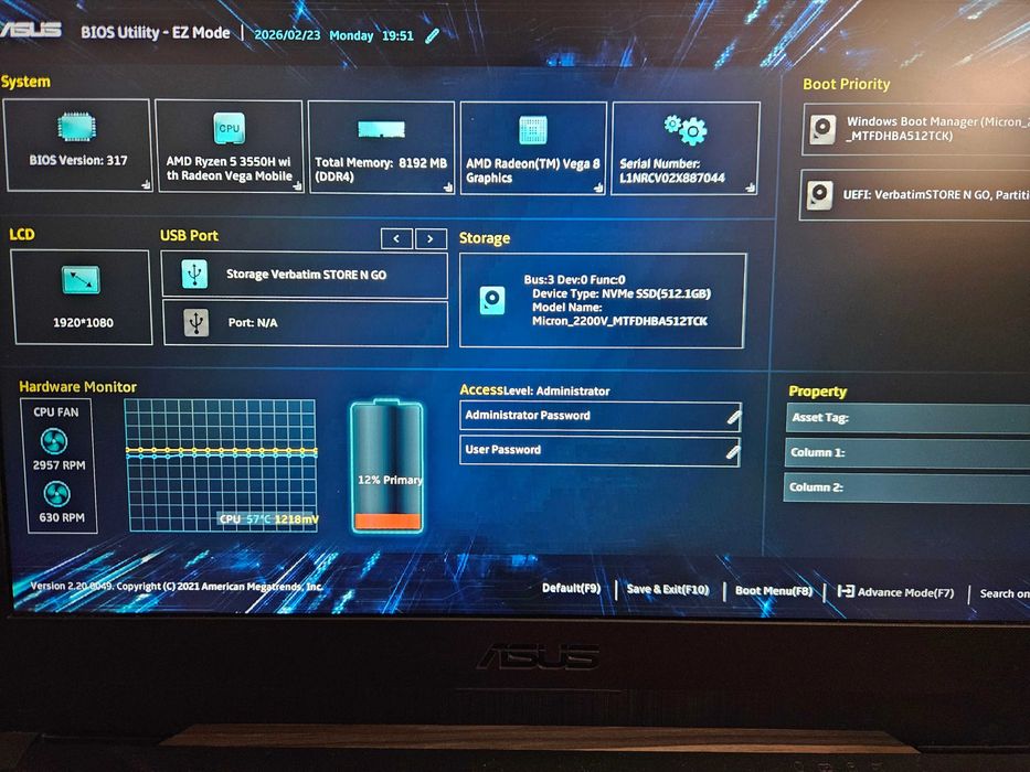 Laptop Gaming ASUS TUF FX505DD