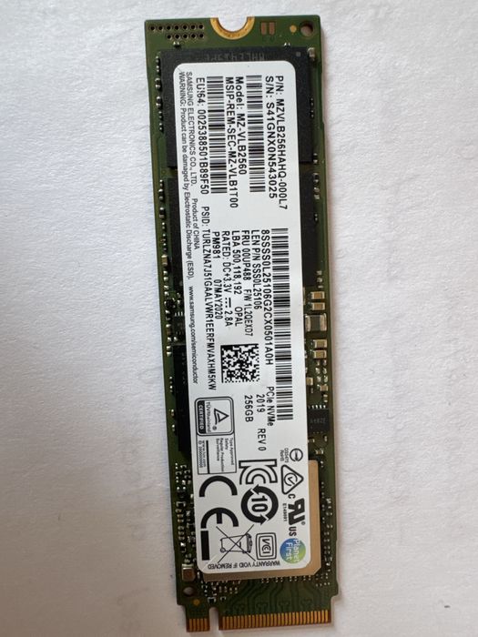 Samsung PM851 NVMe