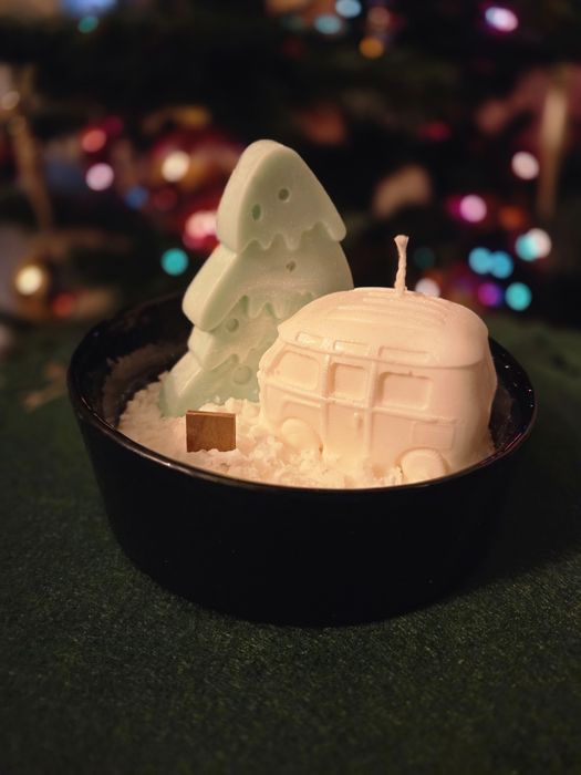 Празнична коледна свещ