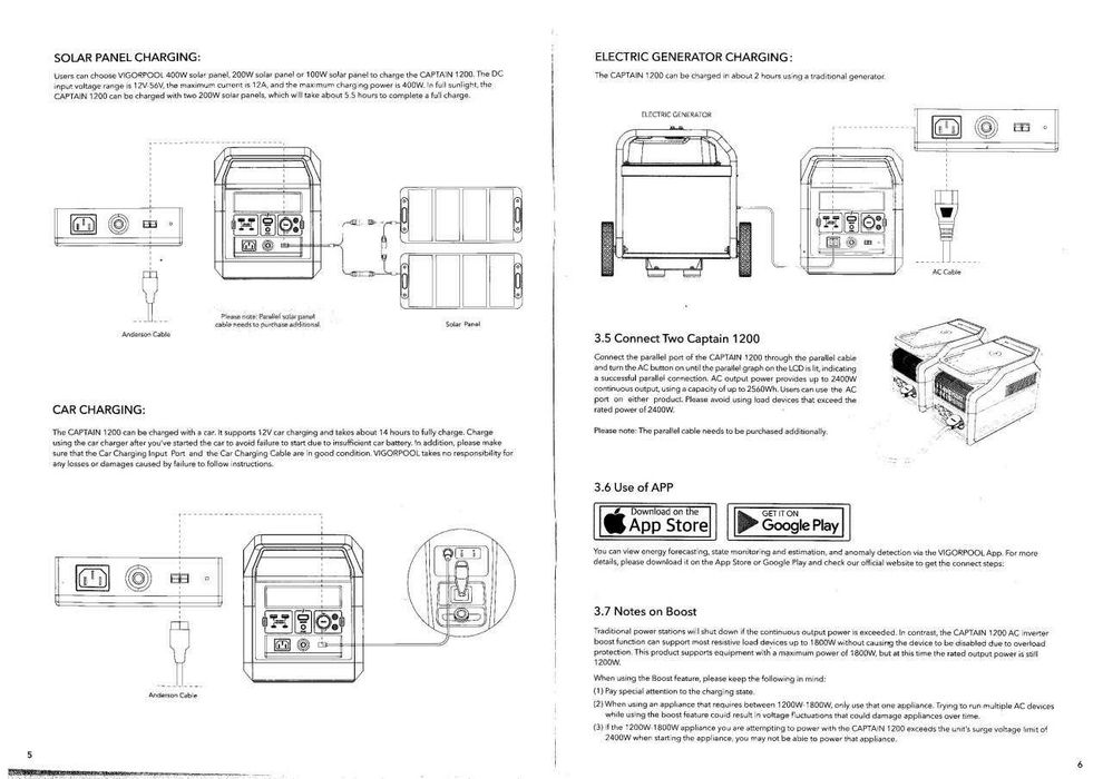 Источник резервного питания  VigorPool Captain 1200.