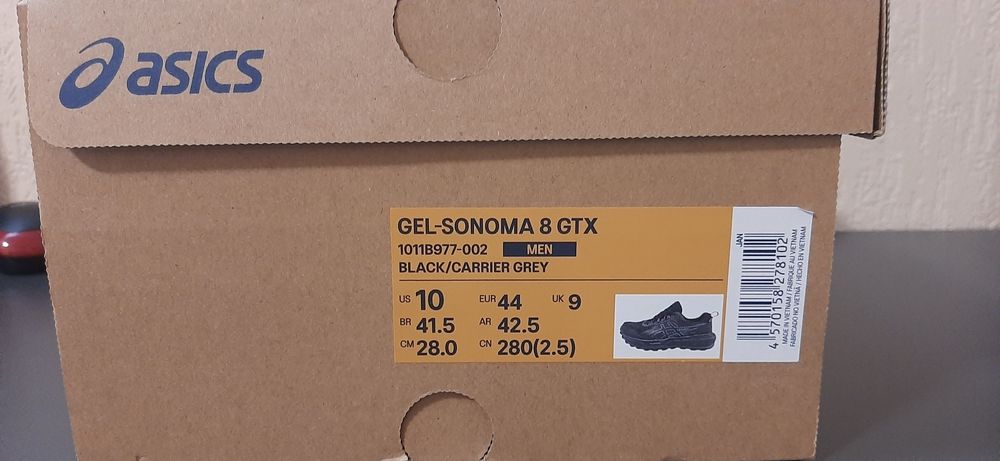 Asics gore tex  44 номер