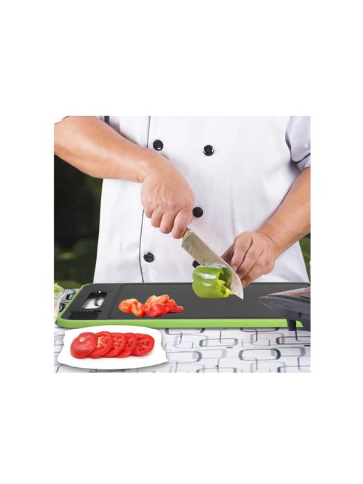 Разделочная доска 2 в 1 с разморозкой и точилкой для ножей.d8