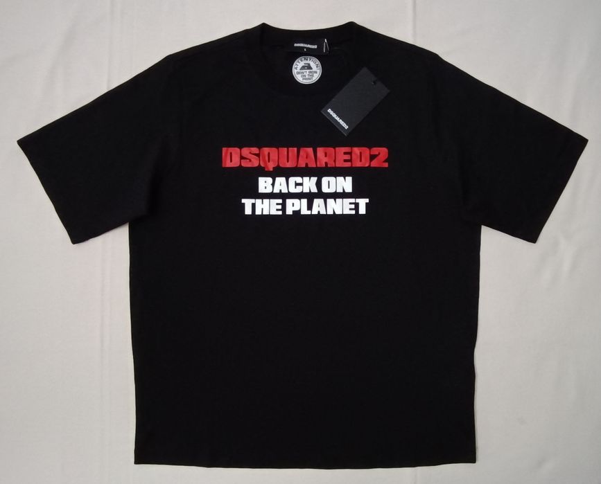Dsquared2 Back On The Planet Tee оригинална тениска L памучна фланелка