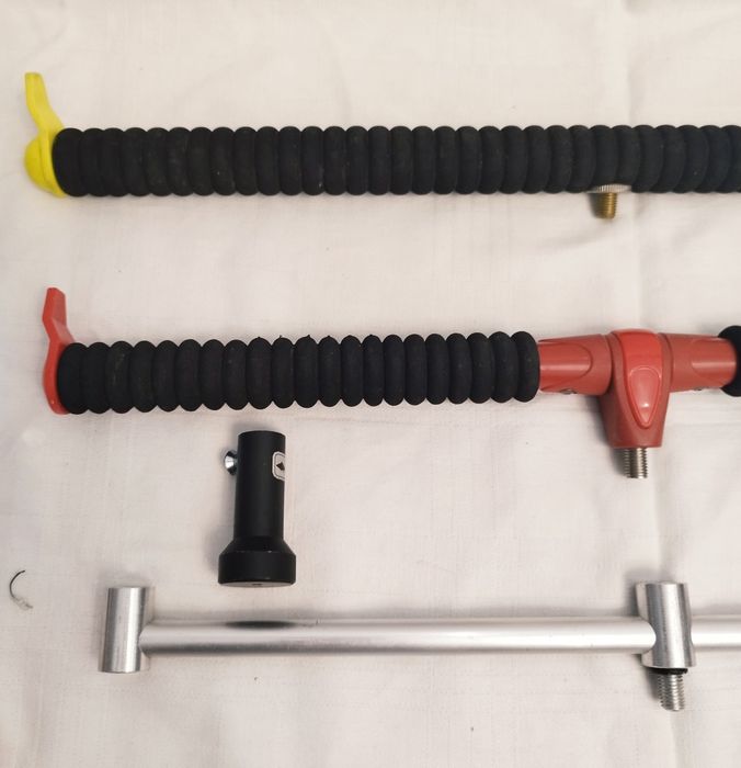 Lot 2 suporti spate, cu spuma EVA, pentru pescuit la feeder, Delphin, Formax Elegance, Buzzbar aluminiu