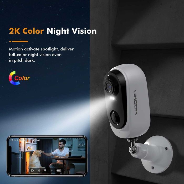 DIHOOM Външна акумулаторна камера с WiFi