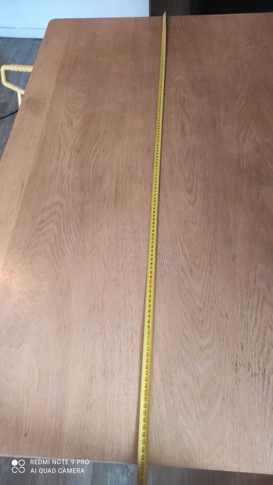Masă extensibilă JYSK, lemn finisaj stejar natur, dimensiune 130 × 90 cm