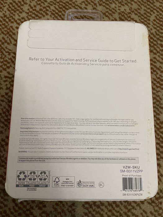 Мутлақо Янги Samsung gusto 3 Verizon оригинал