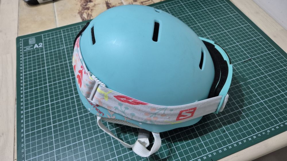 Casca ski pentru copii Salomon cu ochelari S 49-53