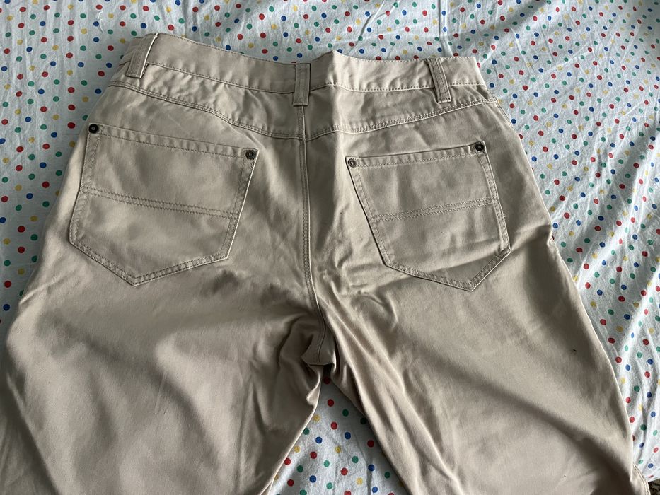 Pantaloni Oviesse 103cm lungime Italy NOU Barbat Crem Marime 46