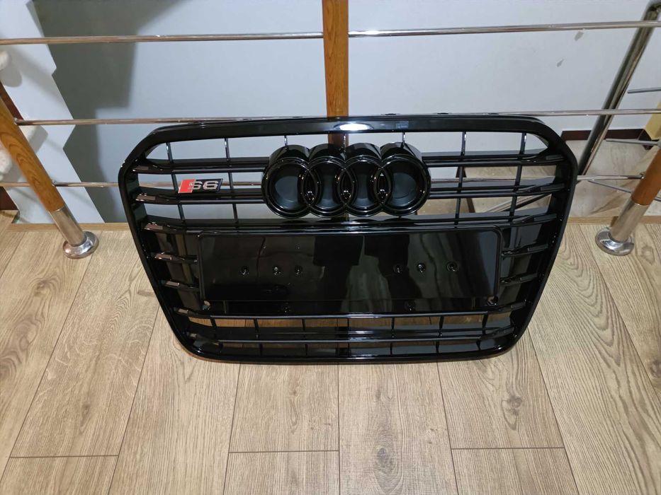 Grila bara fata audi A6 S6 fabricatie 2011 - 2014 black