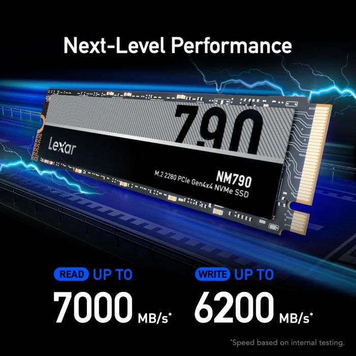 SSD 1TB M.2 NVMe TLC Gen4×4 3D NAND Lexar NM790 (3DS MAX, Premier)