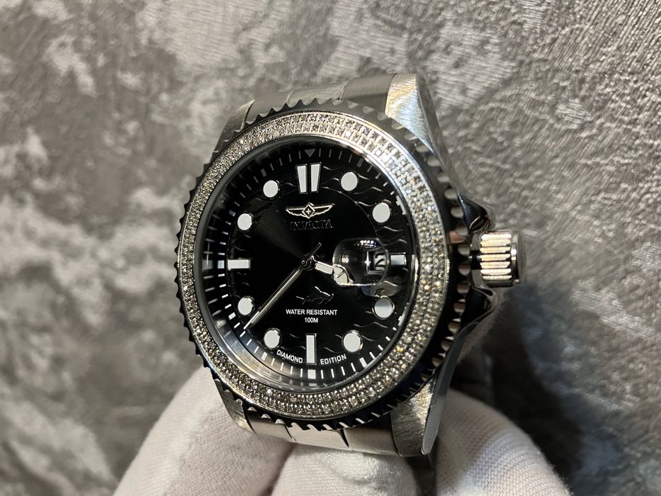 Часы мужские, бриллиантовые