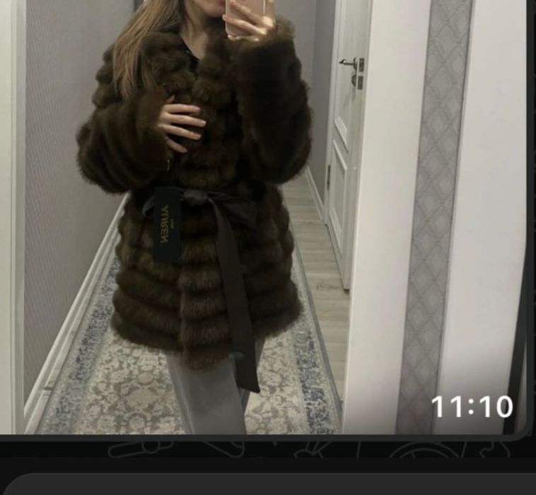 стильная эко-шубка под соболь