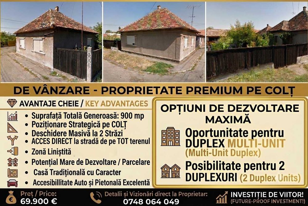 Casa cu teren mare in Carei
