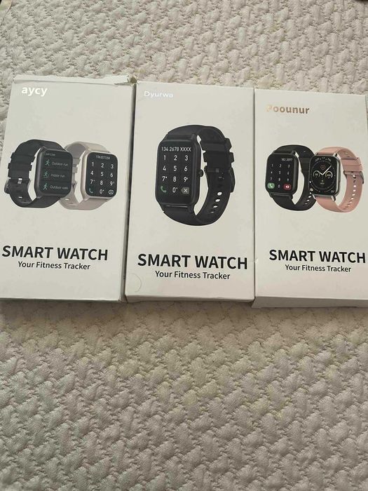 Smart Watch / Смарт Часовник - бял , черен, розов / Fitness Tracker