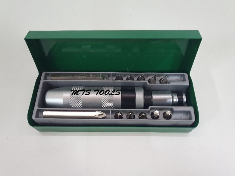 Surubelnita impact set cu biti cuie metalica