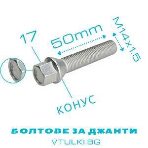 ПРОМО БОЛТОВЕ за джанти M12/M14 1.5/1.25 - 24-60мм БЕЗПЛАТНА ДОСТАВКА