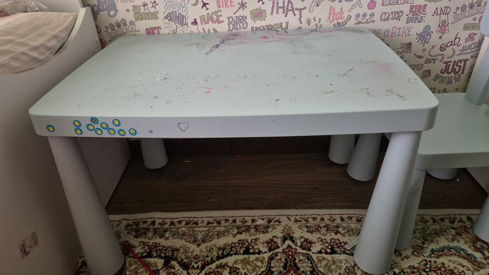 Стол и стул от икеа маммут