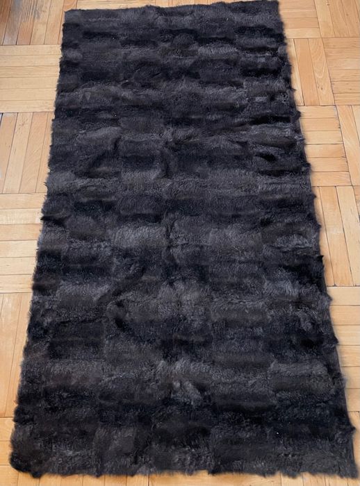 Килим Mika бохо дълъг косъм, кафяв 80/150 см