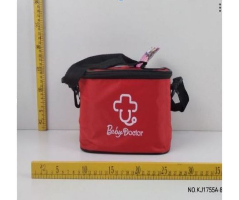 Детска докторска чанта Baby Doc с аксесоари – Червена