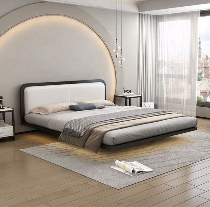 Парящий кровать металлический лофт мебель kravatlar temirli 2 kishili