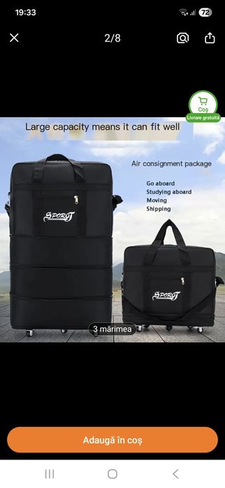 Geanta de voiaj cu roti