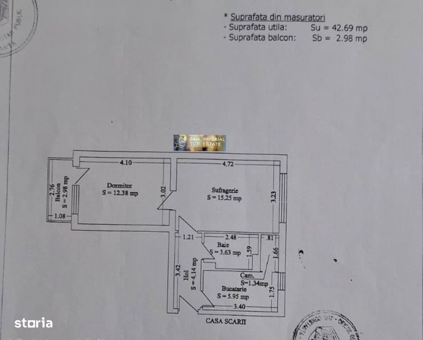 Apartament 2 camere semidecomandat Zona Gară, vis‑à‑vis de Parcul Mare