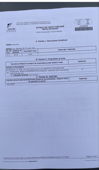 Oportunitate Rara – Cabana izolata in padure, teren 1000mp, la 10 minute de partie, Marisel