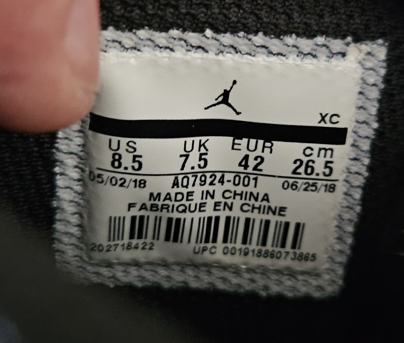 Nike air jordan double strap 42