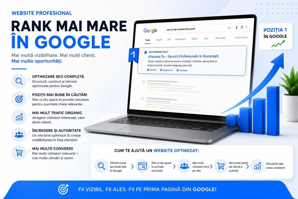 Creare Website Profesional | Site Prezentare si Magazin Online