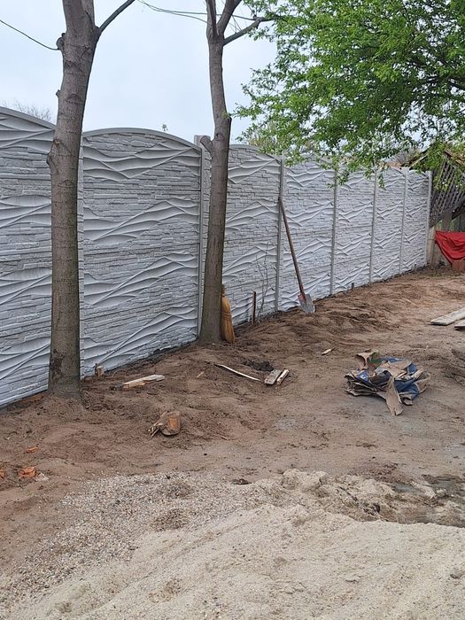 Gard din beton amprentat