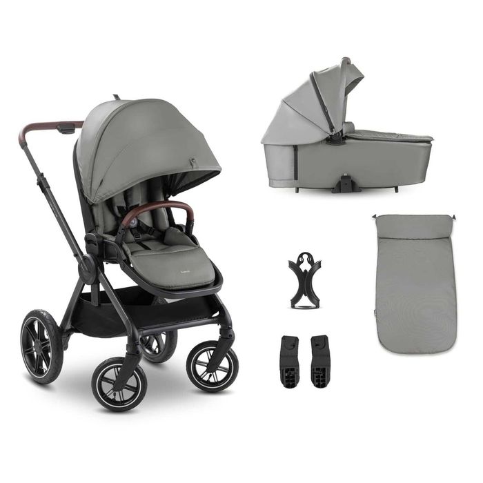 Нова Бебешка Детска Количка Hauck 2 в 1 Comfort N Care Air Set, 0-22кг, Dark Grey, Сива