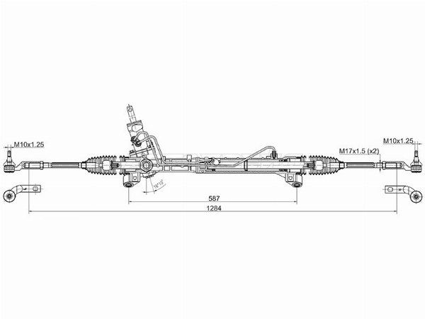 Рейка рулевая Mazda 3