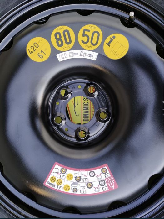 Roata rezerva compatibila BMW 125/70/19 5X120 G30 G31 X2 X3 X4 G01 G02