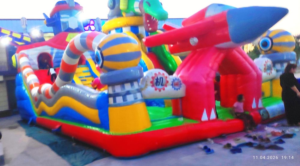 Батут BATUT 4 OY ISHLAGAN 7/14 KATTA RAZMER ikkita motor va avto kompl